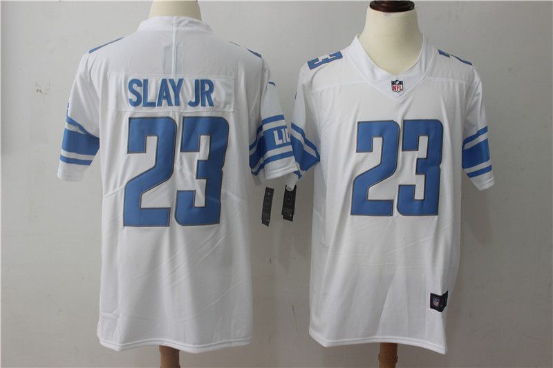 Men Detroit Lions #23 Slay jr White Vapor Untouchable New Nike Limited Player NFL Jerseys->youth nfl jersey->Youth Jersey